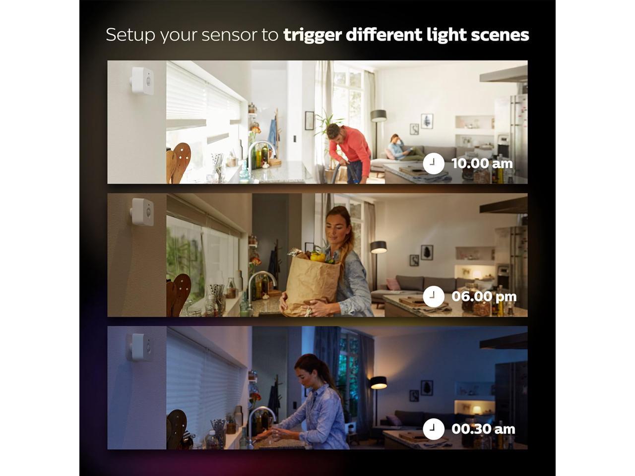 Philips Hue Motion Sensor - Exclusively for Philips Hue Smart Lights - Requires Hue Bridge - Easy, No-Wire Installation 3