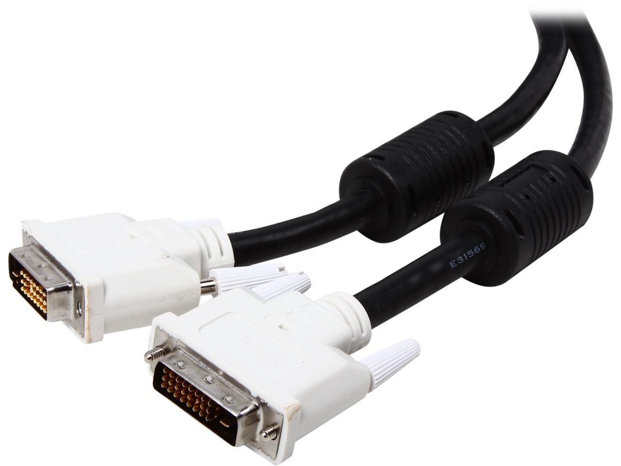 StarTech.com DVIDDMM25 Black & White Male to Male DVI-D Dual Link Digital Video Monitor Cable 1