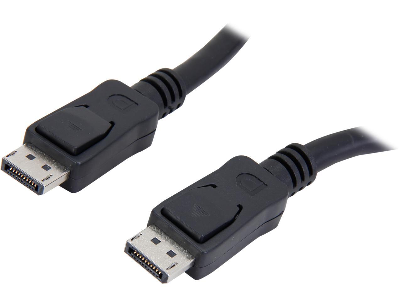 StarTech.com DISPLPORT35L 35 ft. Black Connector A: 1 - DisplayPort Male  Connector B: 1 - DisplayPort Male DisplayPort Cable with Latches Male to Male 1