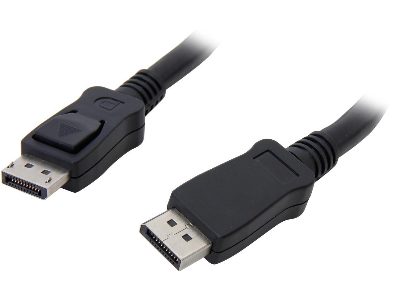 StarTech.com DISPLPORT20L 20 ft Black DisplayPort Cable with Latches - M/M Male to Male 1