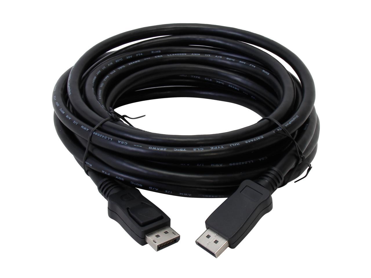 StarTech.com DISPLPORT20L 20 ft Black DisplayPort Cable with Latches - M/M Male to Male 2