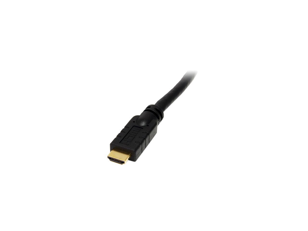 StarTech.com HDMIMM20HS 20 ft. Black Connector A: 1 x HDMI, Male
Connector B: 1 x HDMI, Male High Speed HDMI Cable with Ethernet Male to Male 2