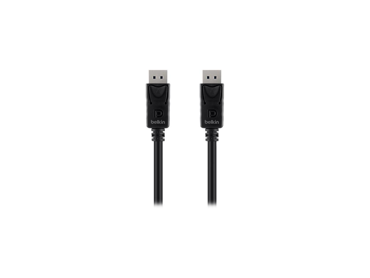 BELKIN PURE AV F2CD000B06-E 6 ft. Black DisplayPort to DisplayPort Cable Male to Male 1