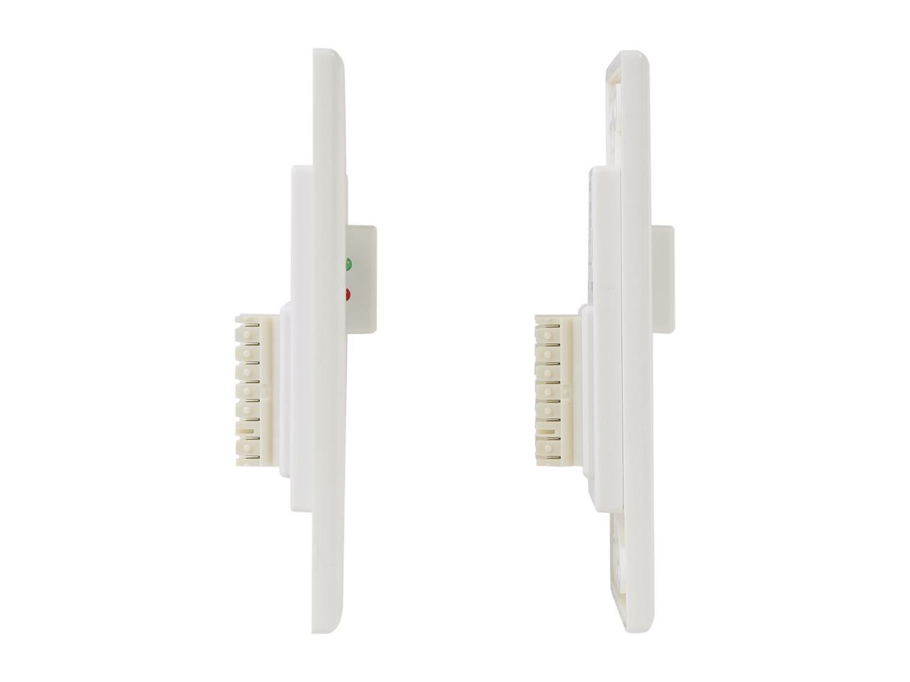 Tripp Lite P167-000 F-F HDMI Over Cat5 Active Extender Wall Plate Kit - White 3