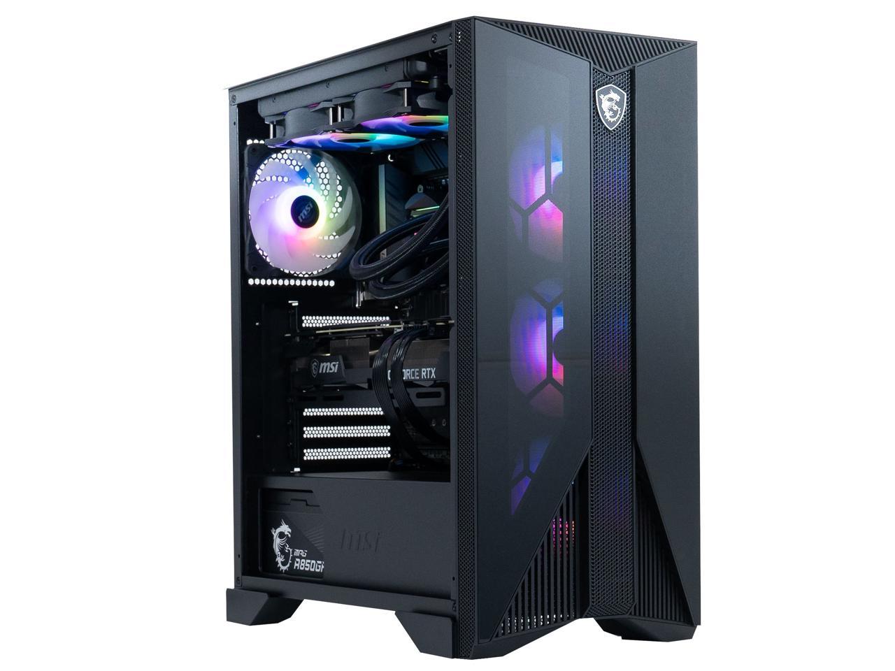 MSI Gaming Desktop Aegis RS 14NUE7-671US 32GB DDR5 2 TB PCIe SSD GeForce RTX 4070 SUPER Windows 11 Home 64-bit 4