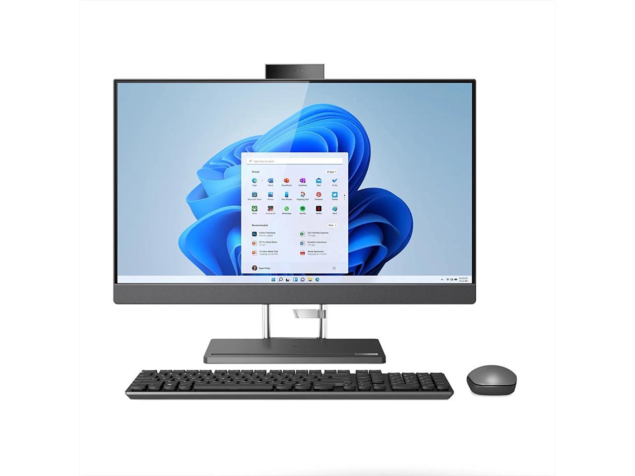 Lenovo IdeaCentre AIO 5i - 2022 - All-in-One Desktop - 27" QHD Touch Display - 5MP + IR Camera - Windows 11 Home - 8GB Memory - 256 GB Storage - Intel Core i7-12700H - Mouse & Keyboard 1