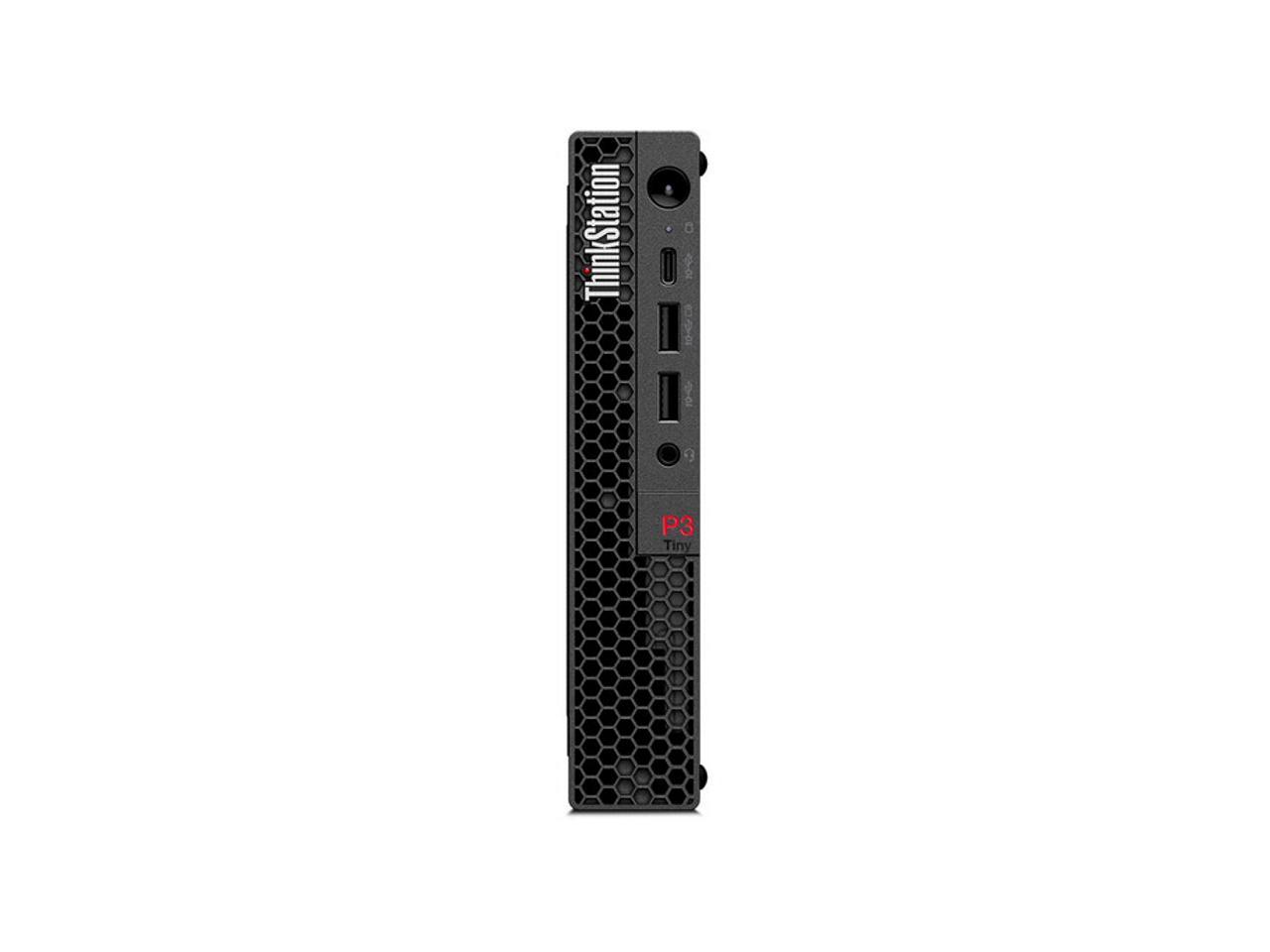 Lenovo ThinkStation P3 Tiny 30H0 Workstations Intel Core i7-13700T (1.4Ghz 16C 24T, vP), Win 11 Pro 64, 16.0GB DDR5 4800 SODIMM, 512GB SSD M.2 2880 G4p TLC OP, NVIDIA T1000 (8GB), WiFi6 2