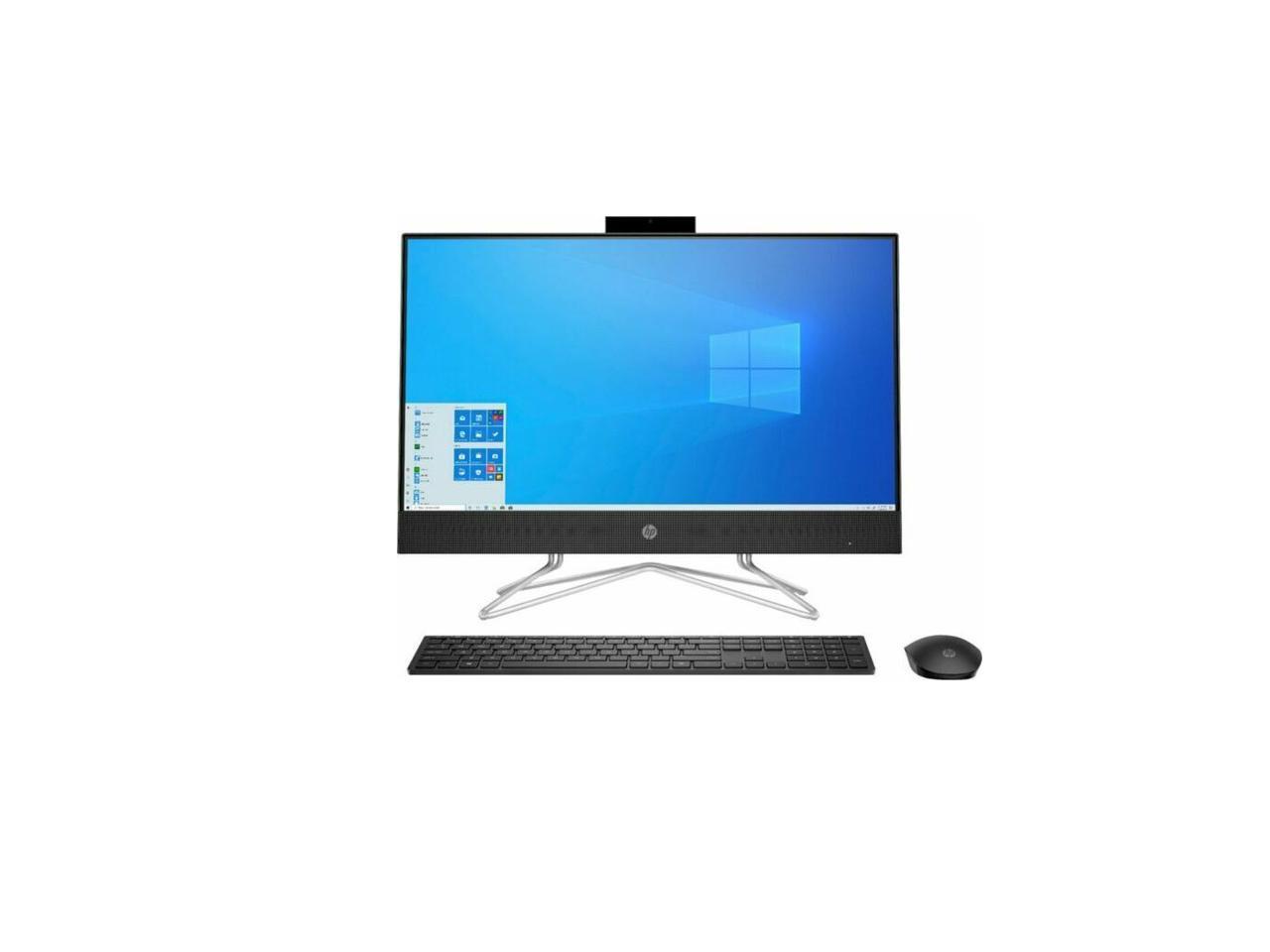 HP All-in-One Computer 24-cb0092ds Pentium Silver J5040 (2.00GHz) 8GB DDR4 256 GB PCIe SSD 23.8" Touchscreen Windows 11 Home 64-bit 1