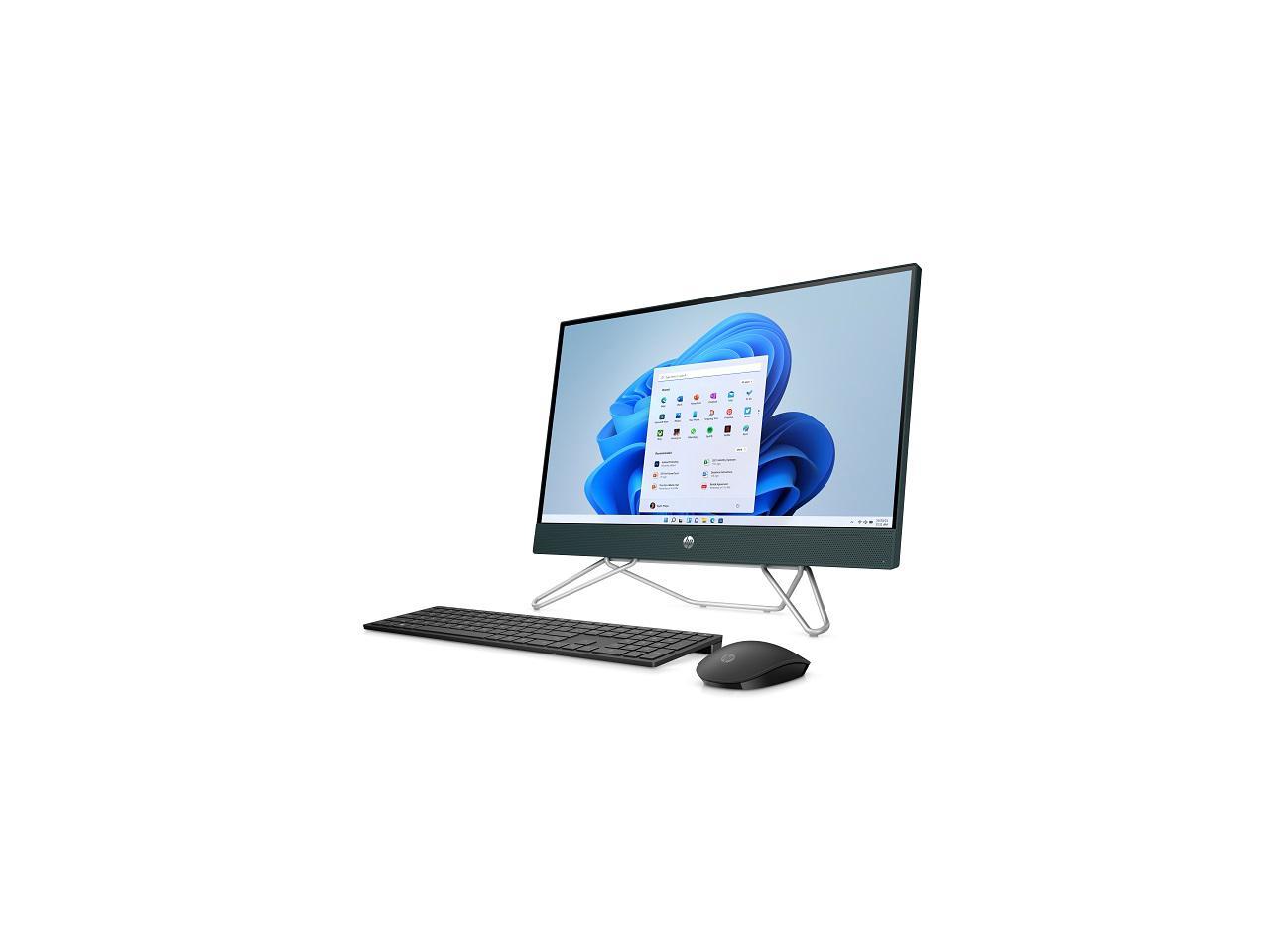 HP All-in-One Computer 24-cb0092ds Pentium Silver J5040 (2.00GHz) 8GB DDR4 256 GB PCIe SSD 23.8" Touchscreen Windows 11 Home 64-bit 2