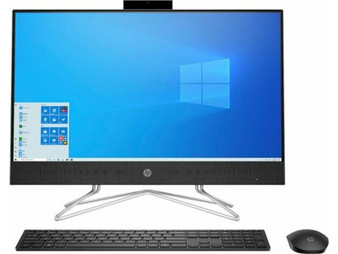 HP All-in-One Computer 24-cb0072ds Pentium Silver J5040 (2.00GHz) 8GB DDR4 256 GB PCIe SSD 23.8" Touchscreen Windows 11 Home 64-bit 1