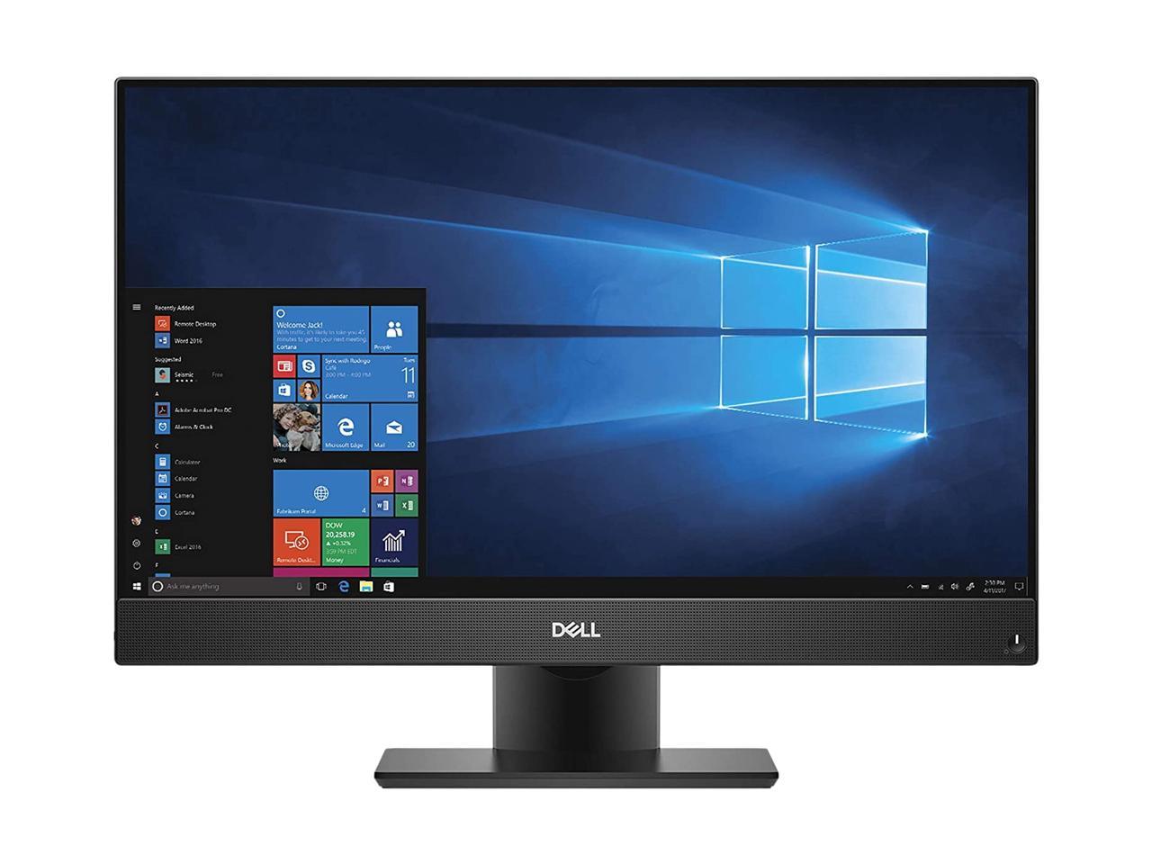 DELL All-in-One Computer OptiPlex 7460-AIO 16GB DDR4 256 GB M.2 NVMe SSD 23.8" Windows 10 Pro 64-bit 1