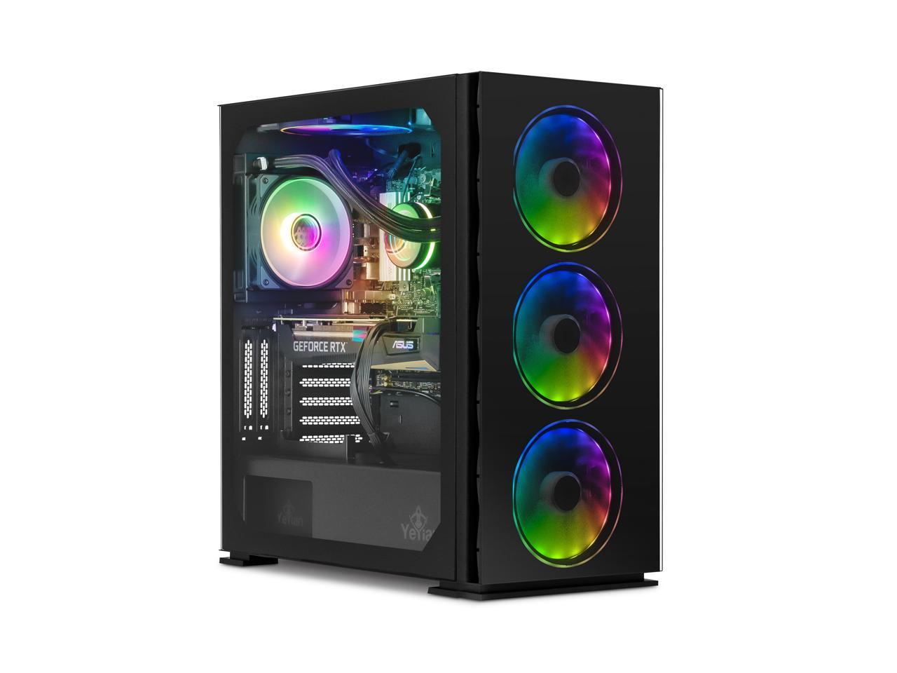 Yeyian Yari Gaming PC Desktop INTEL Core i7 12700F(2.10GHz) Nvidia RTX 4060Ti, 1TB NVMe SSD, 16GB DDR5 4800, 120mm AIO 650W Gold PSU, AC Wi-Fi, Window 11 64 bit, YPI-YA27F0B-46T1N 1