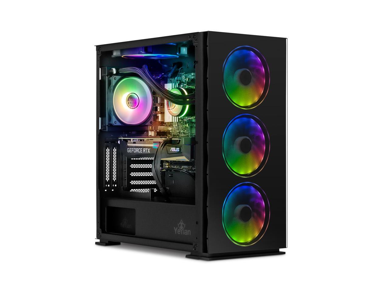 Yeyian Yari Gaming PC Desktop INTEL Core i7 12700F(2.10GHz) Nvidia RTX 4060Ti, 1TB NVMe SSD, 16GB DDR5 4800, 120mm AIO 650W Gold PSU, AC Wi-Fi, Window 11 64 bit, YPI-YA27F0B-46T1N 2