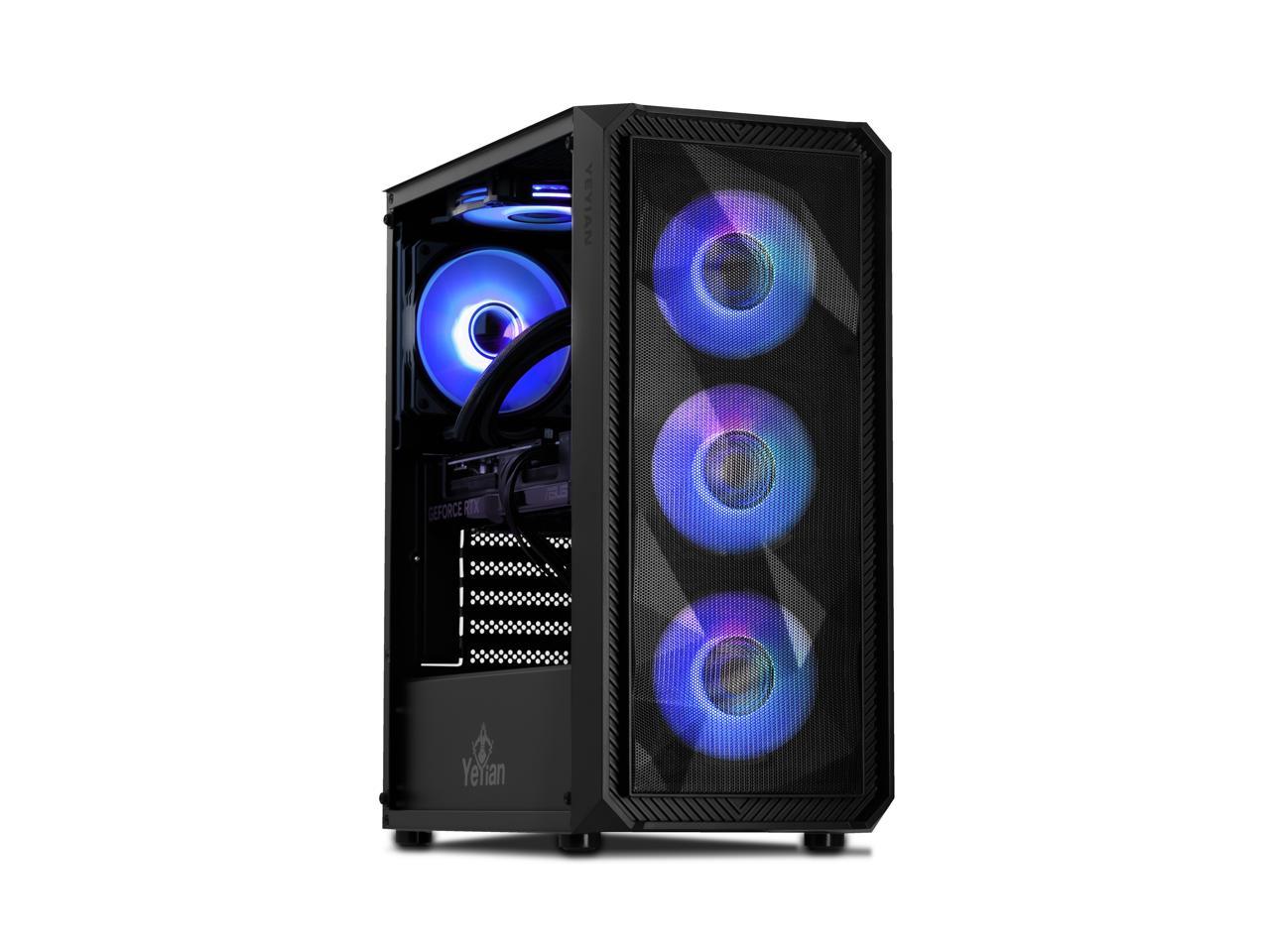 Yeyian Gaming Desktop Tanto NVIDIA GeForce RTX 4070- AI Integrated Intel Core i5 13th Gen 13400F (2.50GHz) 16GB DDR5 1 TB PCIe SSD Windows 11 Home 64-bit YPI-TA34F0B-4701U 1