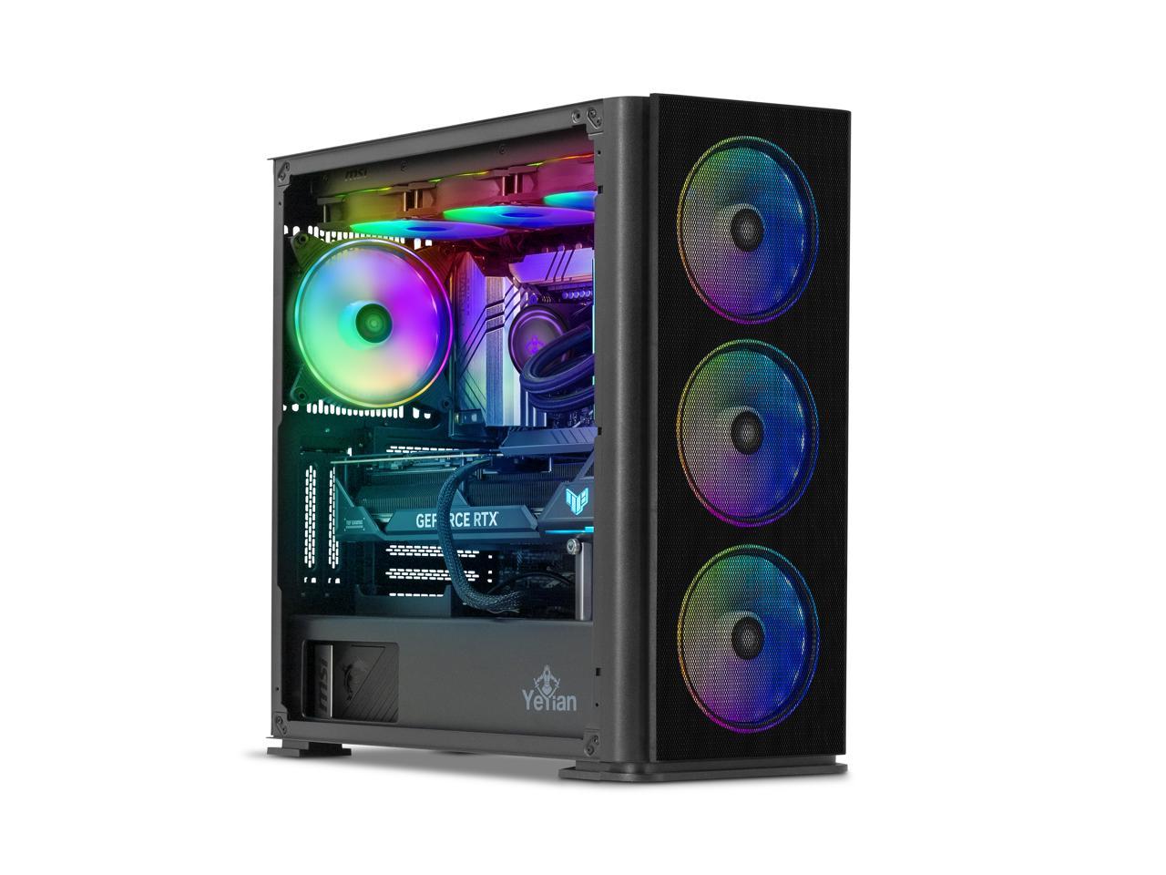 Yeyian Gaming Desktop Odachi Intel Core i9 14th Gen 14900KF (3.20GHz) 32GB DDR5 2 TB PCIe SSD NVIDIA GeForce RTX 4070 Ti Windows 11 Home 64-bit - OD49KFC-47T1N 1