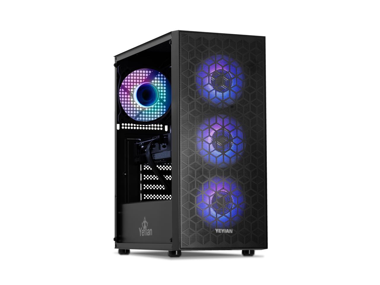 Yeyian Yumi Gaming PC Desktop INTEL Core i7 12700F, Nvidia RTX 4060, 1TB SSD, 32GB DDR4 3200MHz, 650W Gold PSU, AC Wi-Fi, Window 11 64bit- YPI-YU27F0C-4601N 1