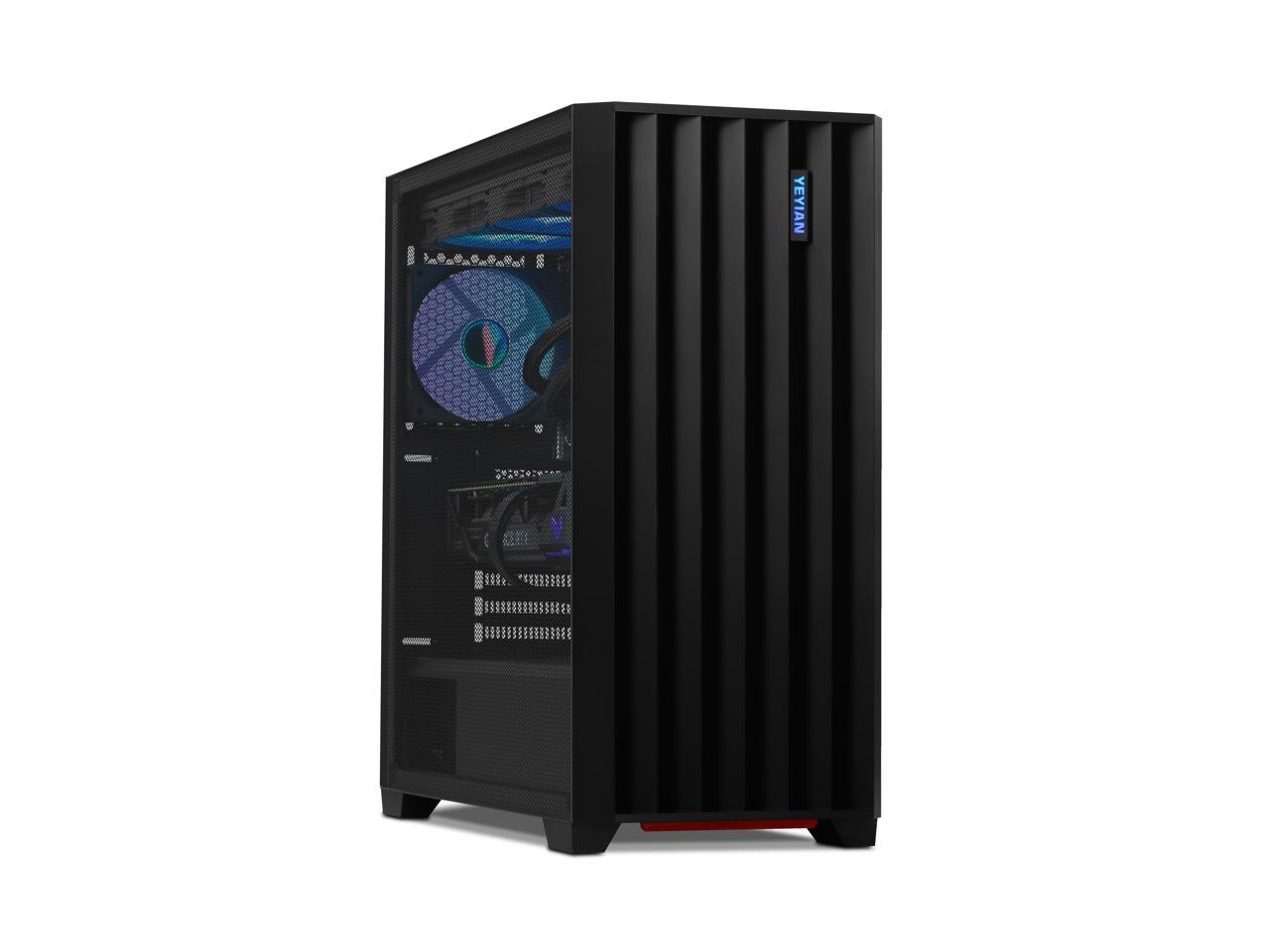 Yeyian Gaming Desktop PHOENIX-IRON MESH Intel Core i9 14th Gen 14900KF NVIDIA GeForce RTX 4080 SUPER -AI Accelerated  32GB DDR5 RGB 6000MHz 2 TB SSD 360mm AIO Liquid 850W Gold PSU AC Wi-Fi Wins11 Home 1