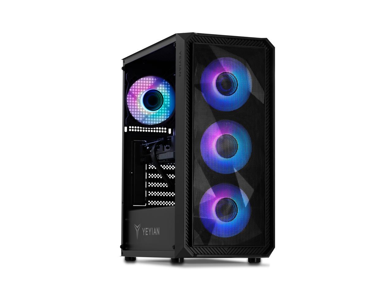 YEYIAN TANTO Gaming PC Desktop INTEL i5- 14400F NVIDIA RTX 4060 Ti-AI Accelerated 32GB DDR5 6000MHz RGB 1TB SSD 650W Wi-Fi, Window 11 64bit- YPI-TA44F0C-460T1N 1