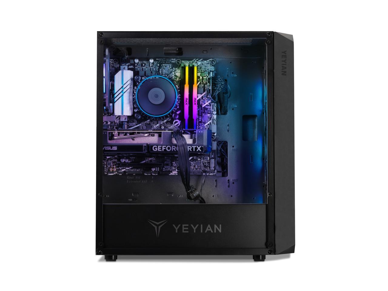 YEYIAN TANTO Gaming PC Desktop INTEL i5- 14400F NVIDIA RTX 4060 Ti-AI Accelerated 32GB DDR5 6000MHz RGB 1TB SSD 650W Wi-Fi, Window 11 64bit- YPI-TA44F0C-460T1N 3