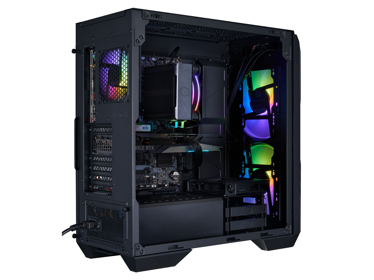 Cooler Master HAF 5 Pro High Performance Gaming PC - Intel i7 12700F - NVIDIA GeForce RTX 4070 - 32GB DDR4 3200MHz - 1TB M.2 NVMe SSD - WiFi - Windows 11 - Desktop Computer 4