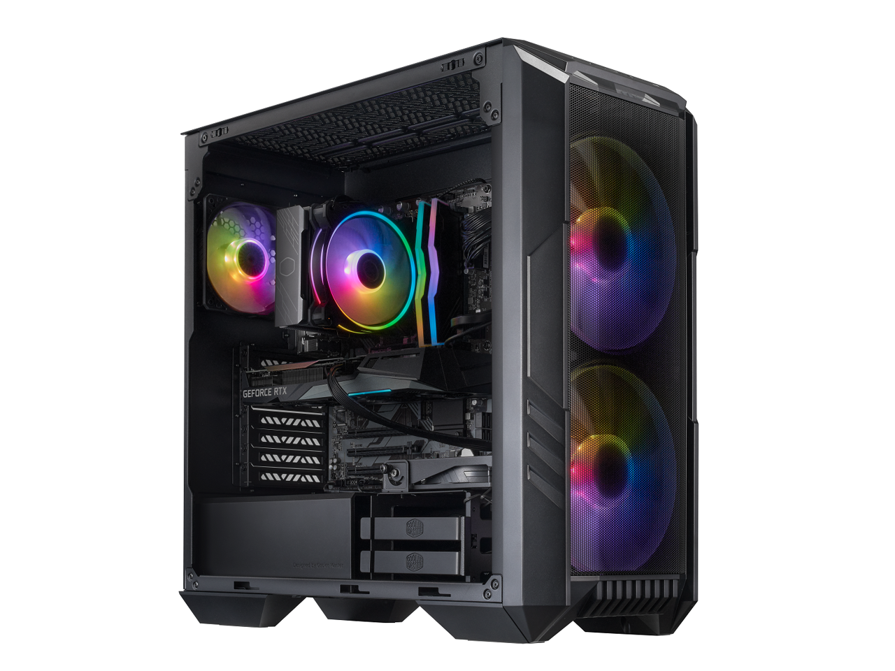 Cooler Master HAF 5 Pro High Performance Gaming PC - Intel i7 12700F - NVIDIA GeForce RTX 4070 - 32GB DDR4 3200MHz - 1TB M.2 NVMe SSD - WiFi - Windows 11 - Desktop Computer 1