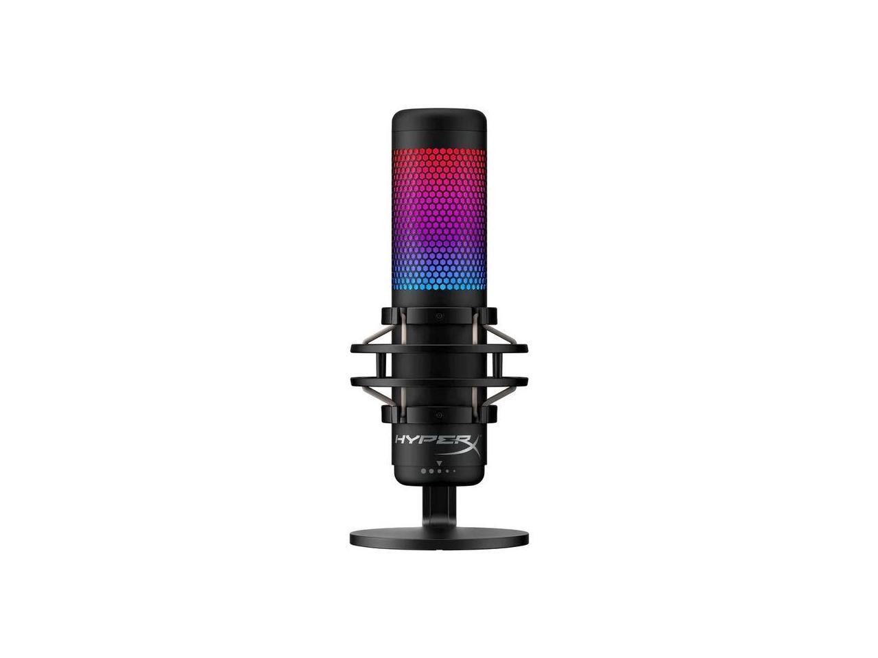 HyperX QuadCast S - USB Microphone (Black-Grey) - RGB Lighting 1