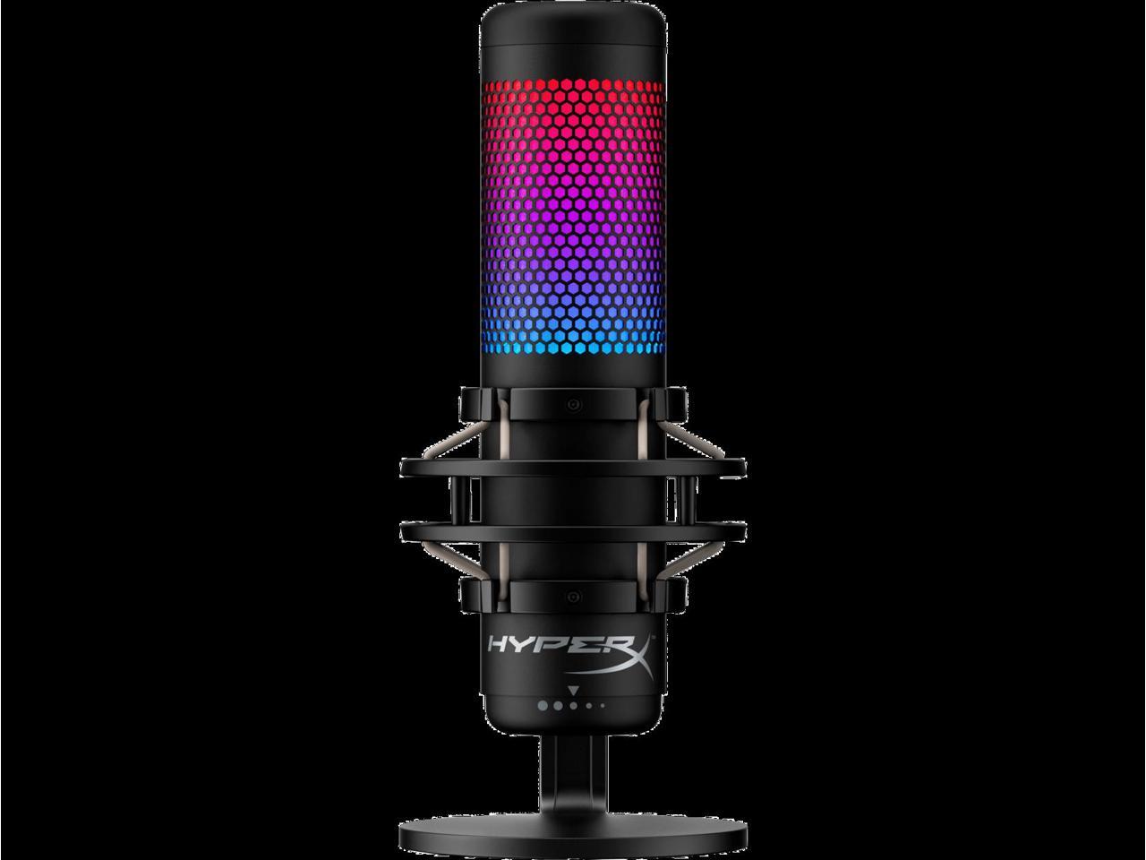 HyperX QuadCast S - USB Microphone (Black-Grey) - RGB Lighting 2