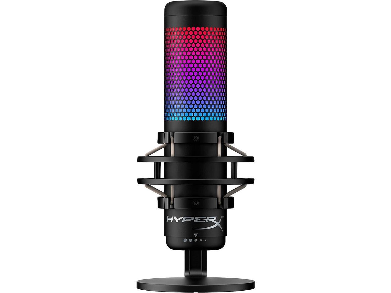 HyperX QuadCast S - USB Microphone (Black-Grey) - RGB Lighting 3