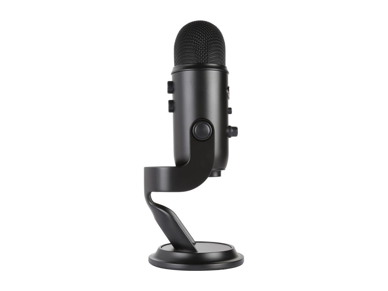 Blue Yeti USB Microphone for PC, Mac, Gaming, Recording, Streaming, Podcasting, Studio and Computer Condenser Mic with Blue VO!CE effects, 4 Pickup Patterns, Plug and Play – Blackout 3