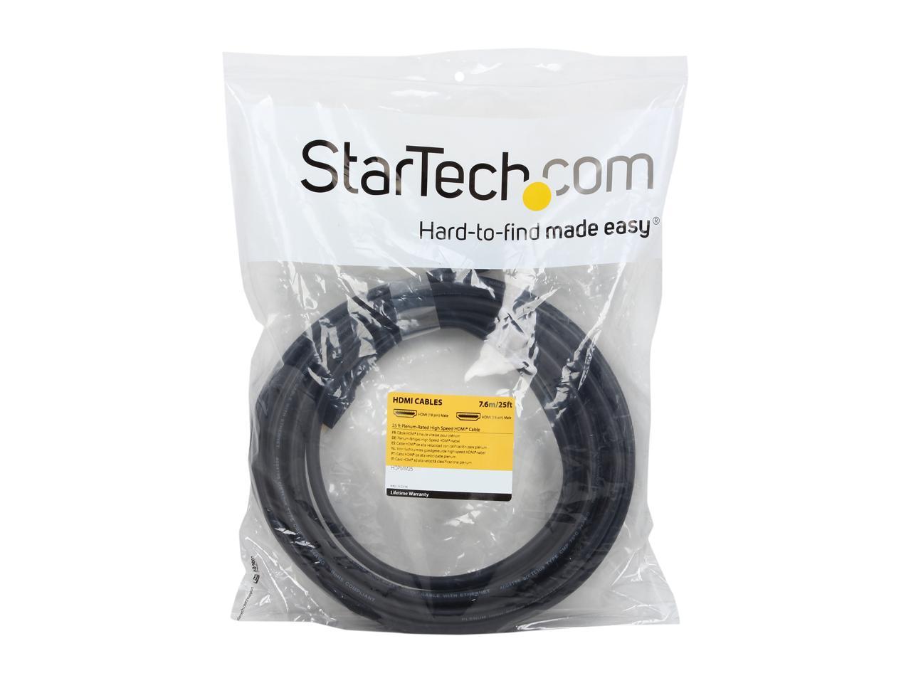 StarTech.com 25 ft 7m Plenum-Rated High Speed HDMI Cable - HDMI to HDMI - M/M 3