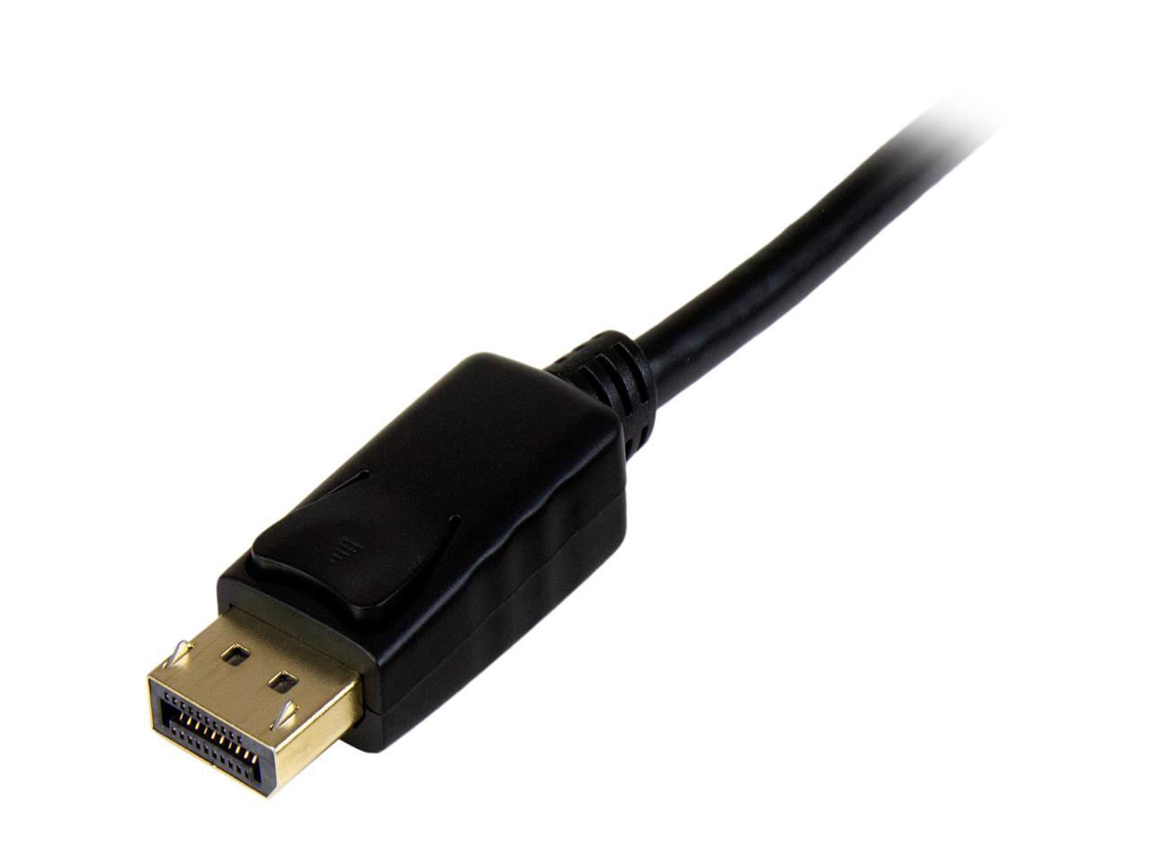 StarTech.com DP2HDMM3MB 10 ft. Black DisplayPort to HDMI DisplayPort to HDMI Adapter Cable - 3 m (10 ft.) - 4K 30Hz Male to Male 2