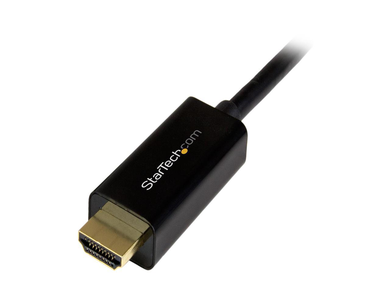 StarTech.com DP2HDMM3MB 10 ft. Black DisplayPort to HDMI DisplayPort to HDMI Adapter Cable - 3 m (10 ft.) - 4K 30Hz Male to Male 4