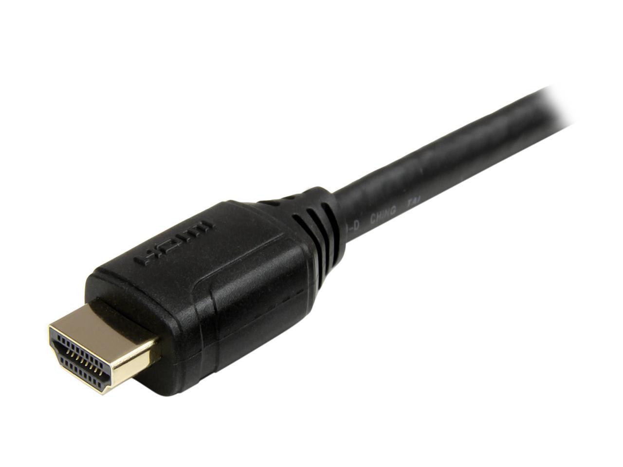 StarTech.com HDMM3MP Black 1 x HDMI (19 pin) Male  
1 x HDMI (19 pin) Male Premium High Speed HDMI Cable with Ethernet - 4K 60Hz 2