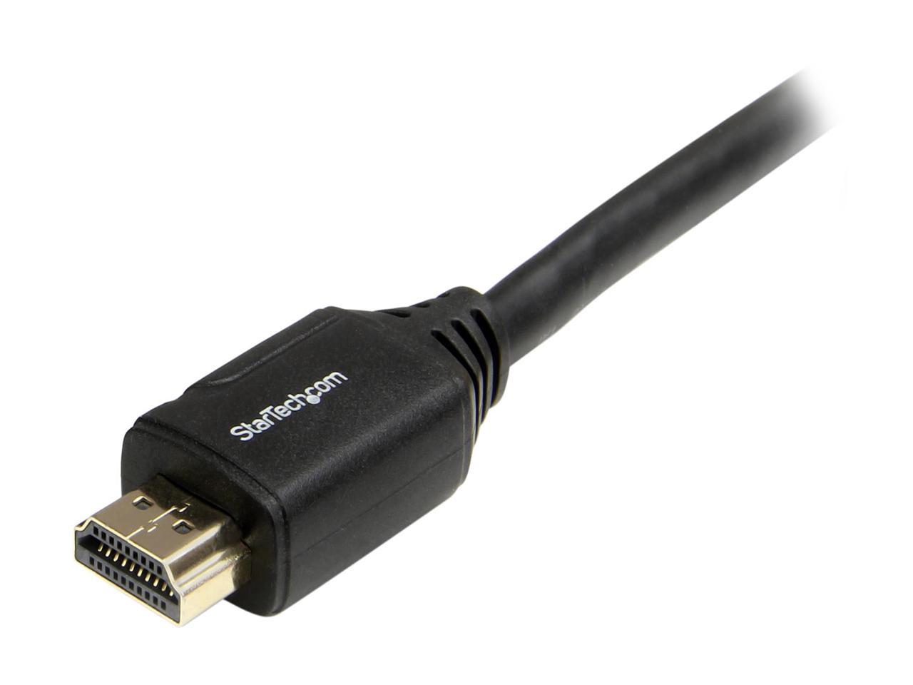 StarTech.com HDMM3MP Black 1 x HDMI (19 pin) Male  
1 x HDMI (19 pin) Male Premium High Speed HDMI Cable with Ethernet - 4K 60Hz 3