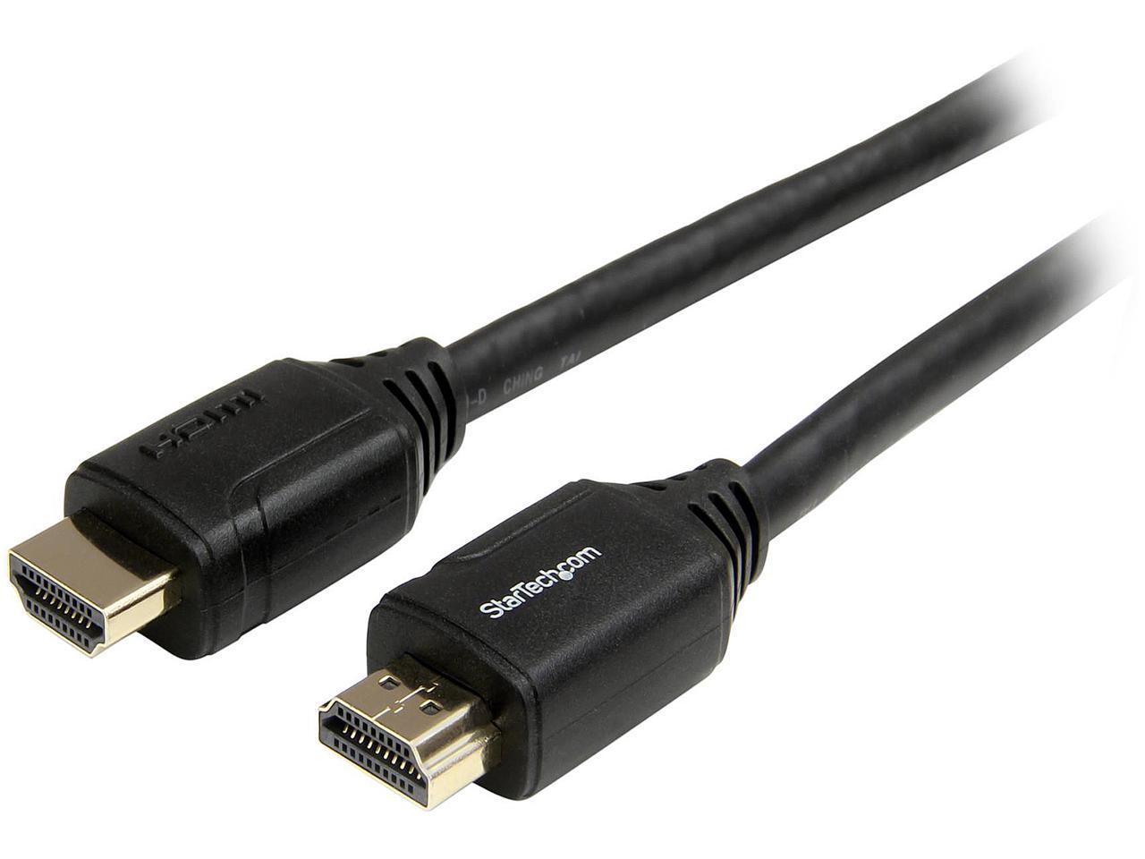 StarTech.com HDMM3MP Black 1 x HDMI (19 pin) Male  
1 x HDMI (19 pin) Male Premium High Speed HDMI Cable with Ethernet - 4K 60Hz 1