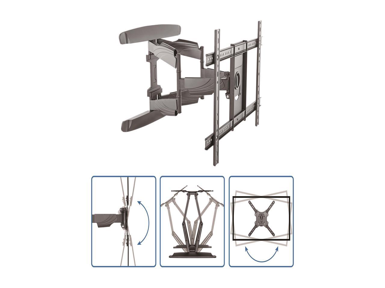 StarTech.com FPWARTB2 TV Wall Mount - Steel - Supports Monitors 32" to 70" - Full Motion Articulating - TV Mount - VESA Wall Mount 4