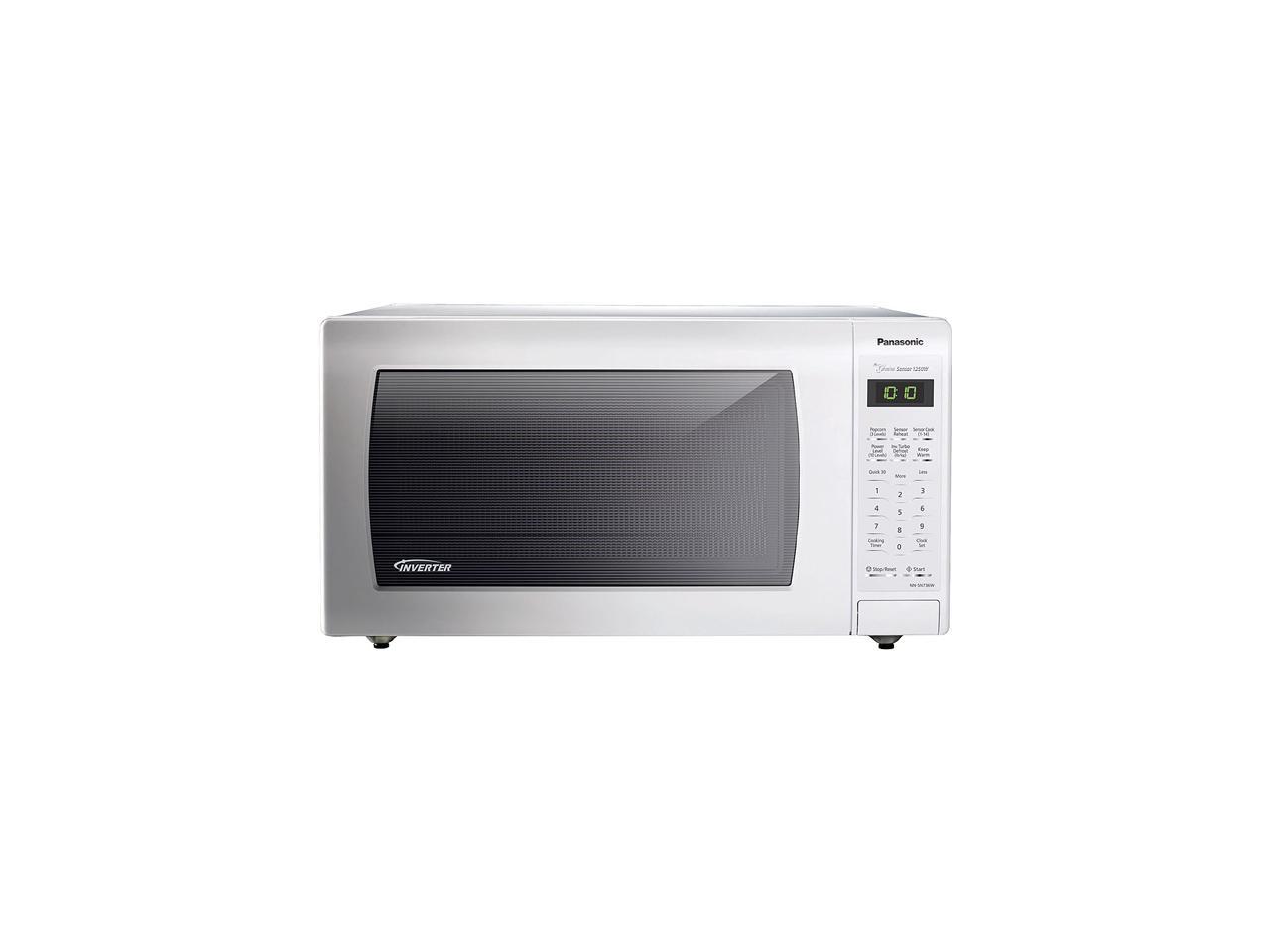 Panasonic 1250 Watts 1.6 Cu. Ft. Countertop Microwave Oven with Inverter Technology - White NN-SN736W White 1