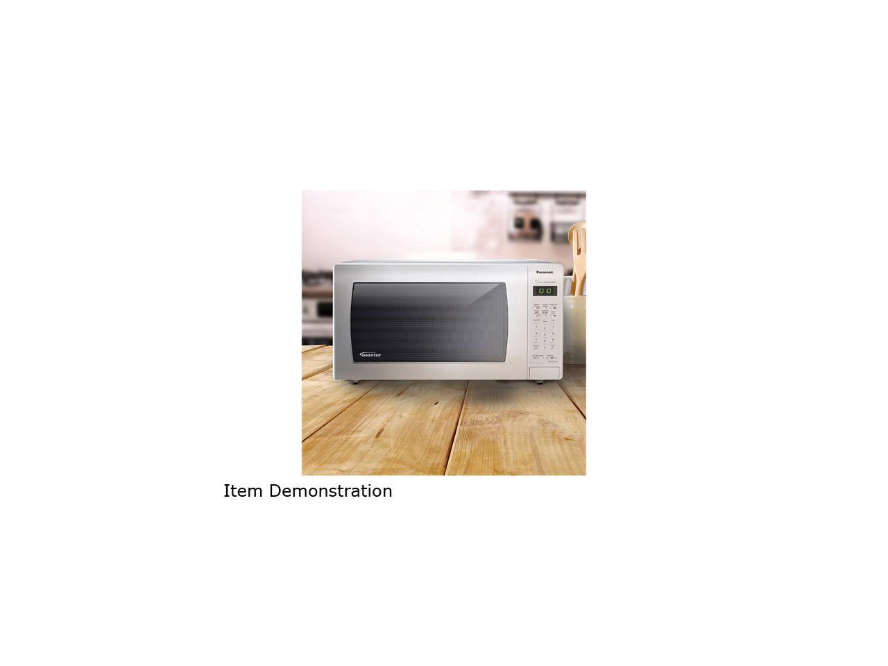 Panasonic 1250 Watts 1.6 Cu. Ft. Countertop Microwave Oven with Inverter Technology - White NN-SN736W White 3