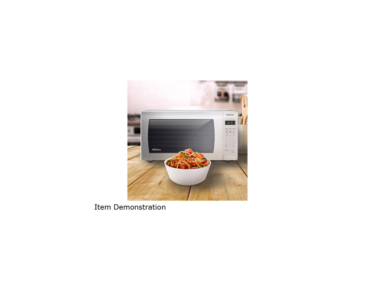 Panasonic 1250 Watts 1.6 Cu. Ft. Countertop Microwave Oven with Inverter Technology - White NN-SN736W White 4