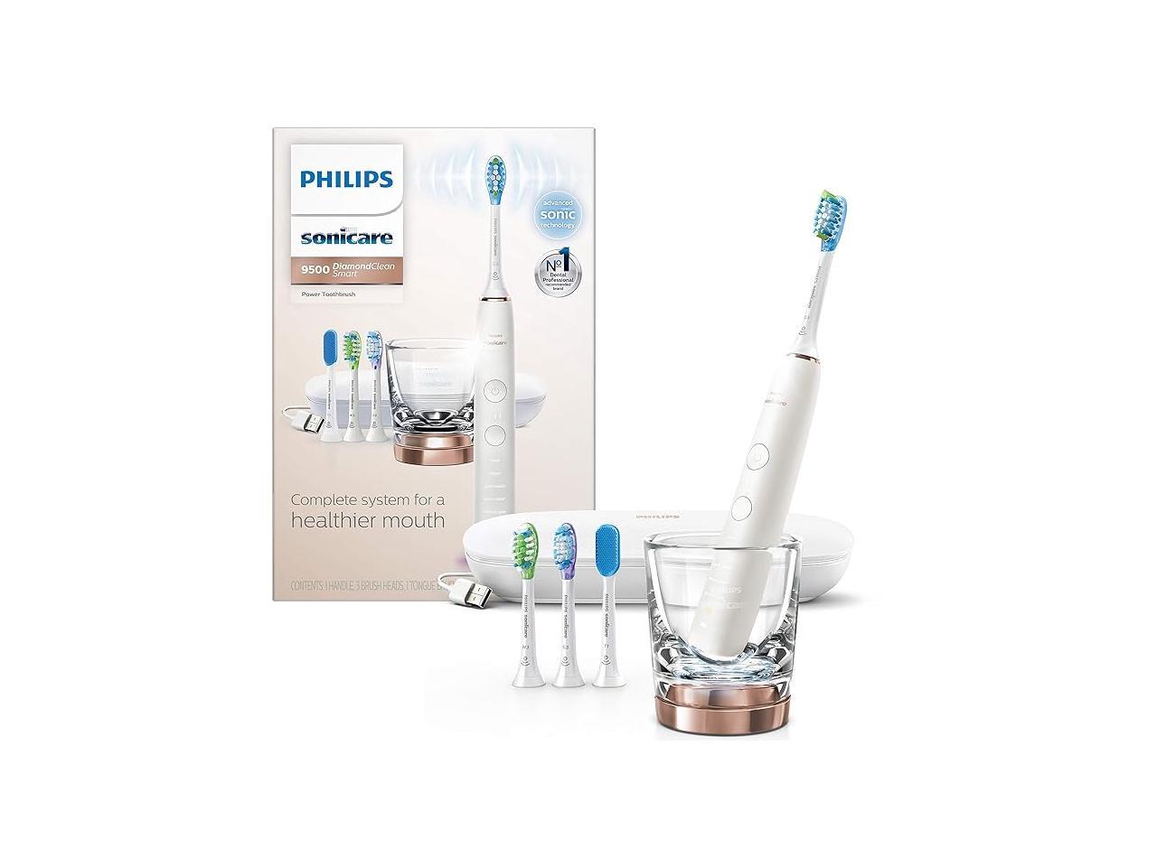 Philips Sonicare - Sonic electric toothbrush with app - DiamondClean Smart 9500 (HX9924/61), Rose Gold 1