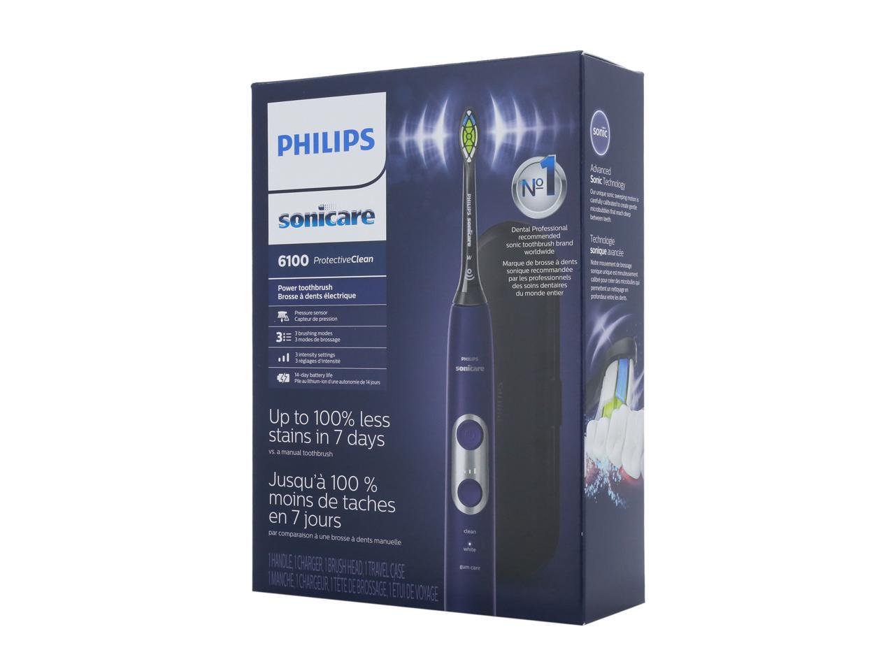 Philips Sonicare ProtectiveClean 6100 Rechargeable Toothbrush, Deep Purple, HX6471/03 2