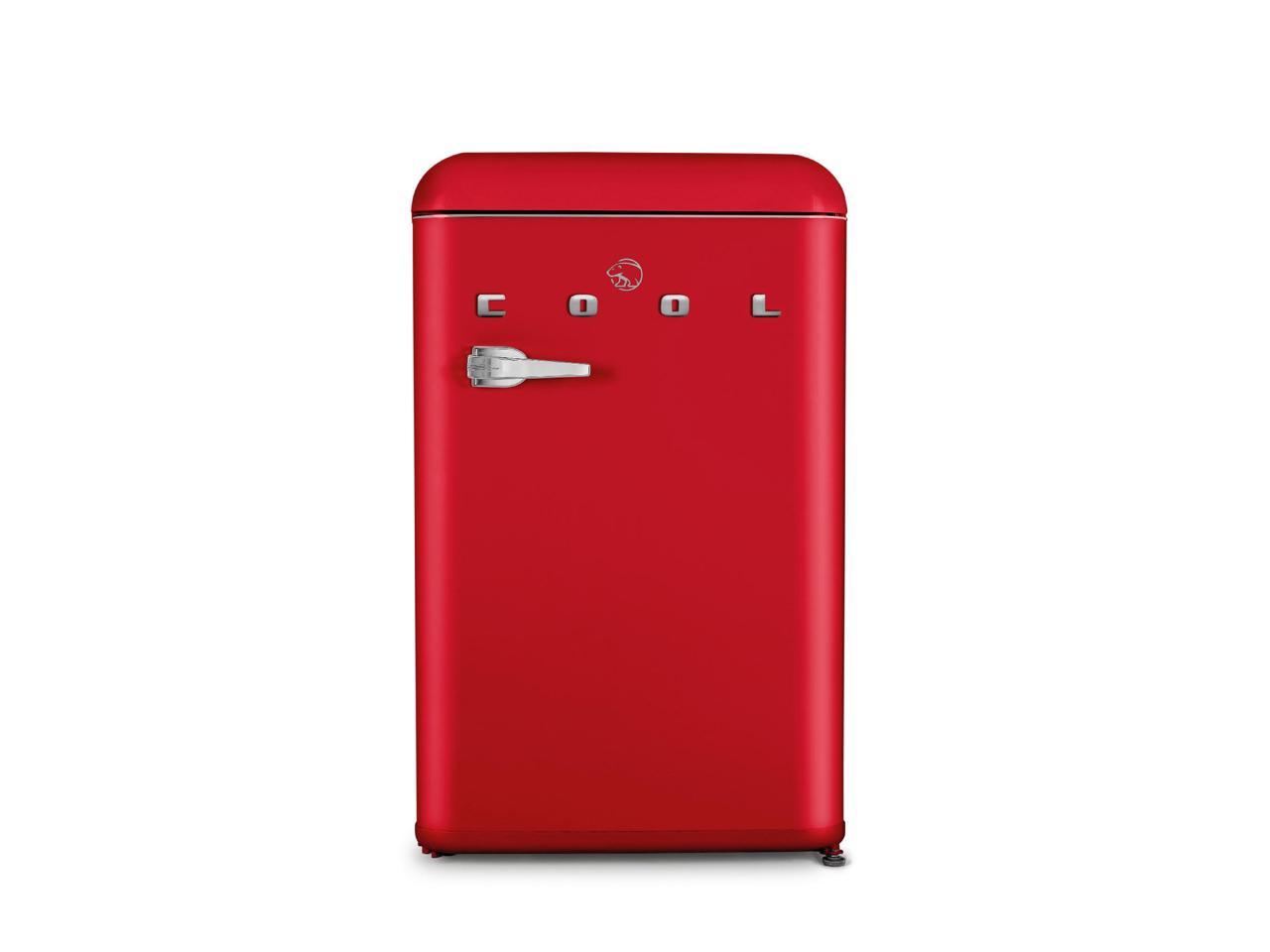 COMMERCIAL COOL 4.4 cu. ft. Retro All-Refrigerator Red CCRR4ALR 1