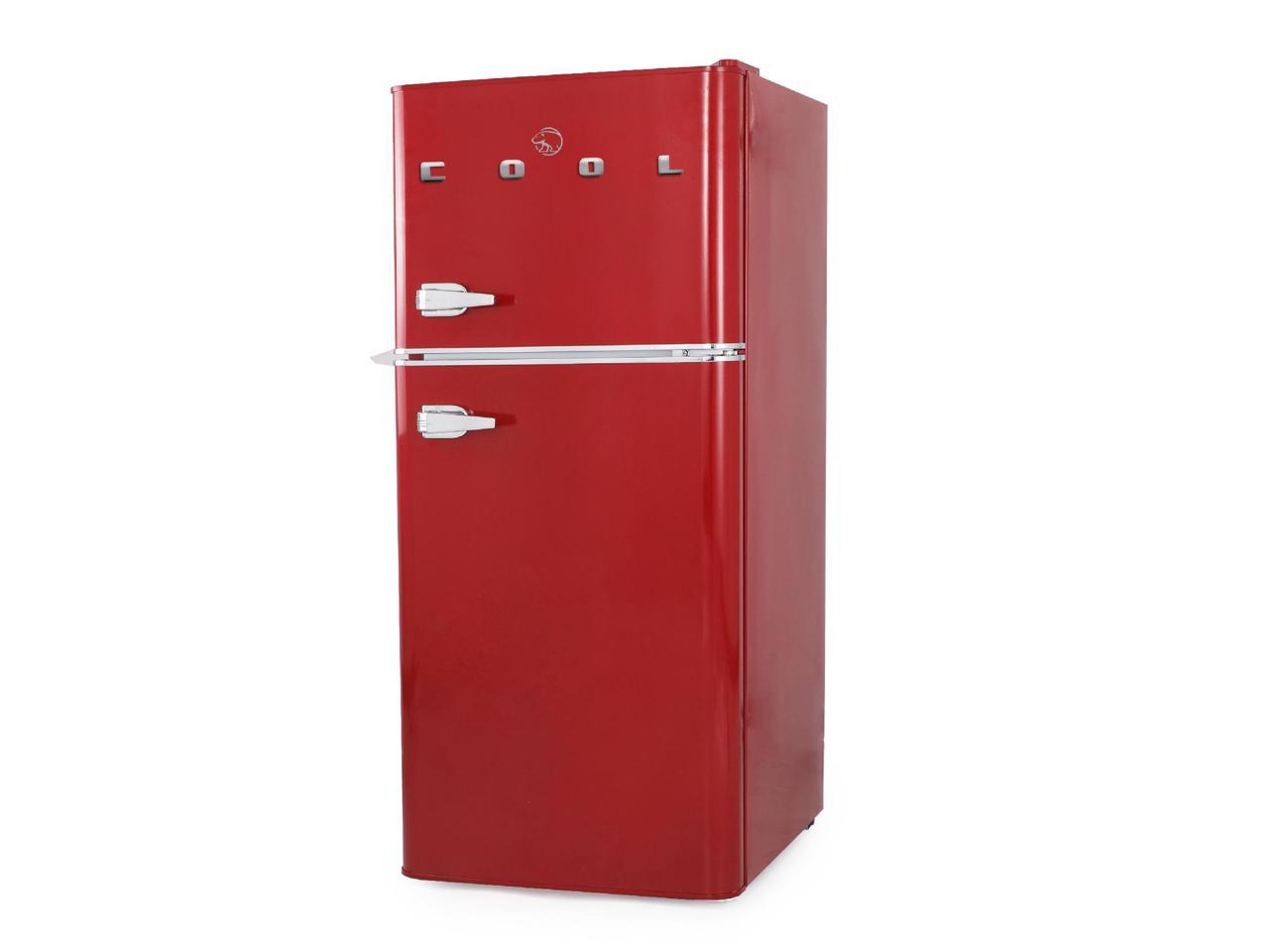 COMMERCIAL COOL 4.5 cu. ft. Retro Refrigerator with True Freezer Red CCRRD45HR 1