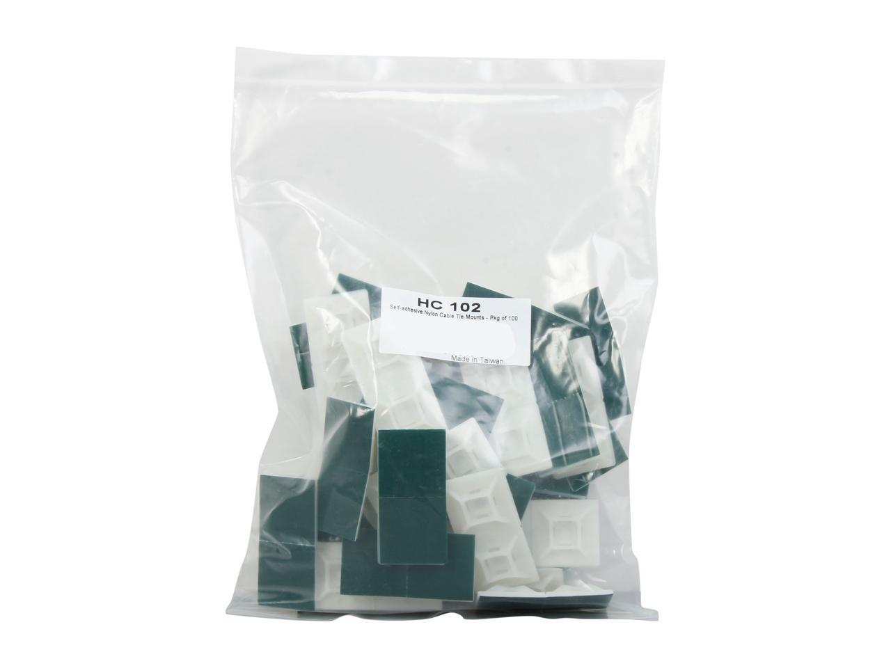 StarTech.com HC102 Self-adhesive Nylon Cable Tie Mounts - Pkg of 100 4