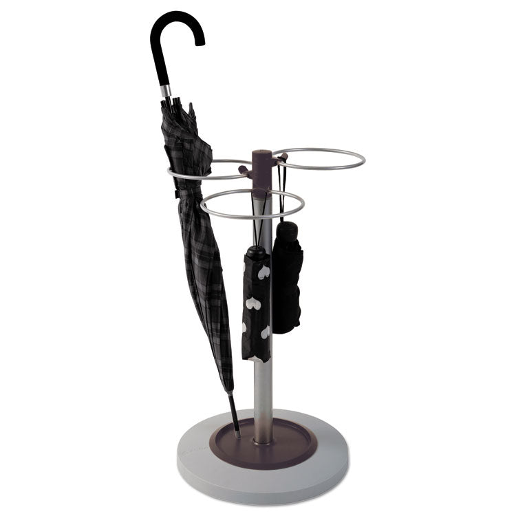 Flower Umbrella Stand, 13.75w X 13.75d X 25.5h, Black/silver 2