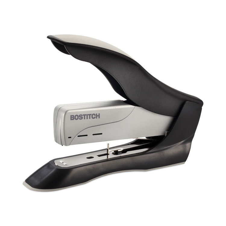 Spring-Powered Premium Heavy-Duty Stapler, 100-Sheet Capacity, Black/silver 5