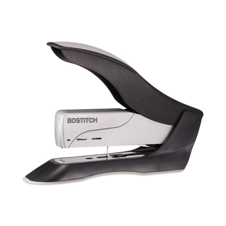 Spring-Powered Premium Heavy-Duty Stapler, 100-Sheet Capacity, Black/silver 2