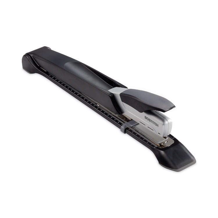 Long Reach Stapler, 25-Sheet Capacity, 12" Throat, Black/silver 2