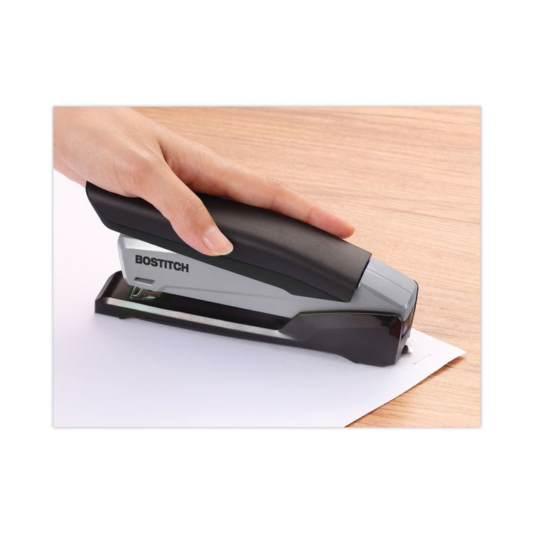 EcoStapler Spring-Powered Desktop Stapler with Antimicrobial Protection, 20-Sheet Capacity, Gray/Black 6