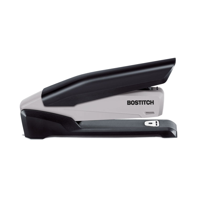 EcoStapler Spring-Powered Desktop Stapler with Antimicrobial Protection, 20-Sheet Capacity, Gray/Black 3